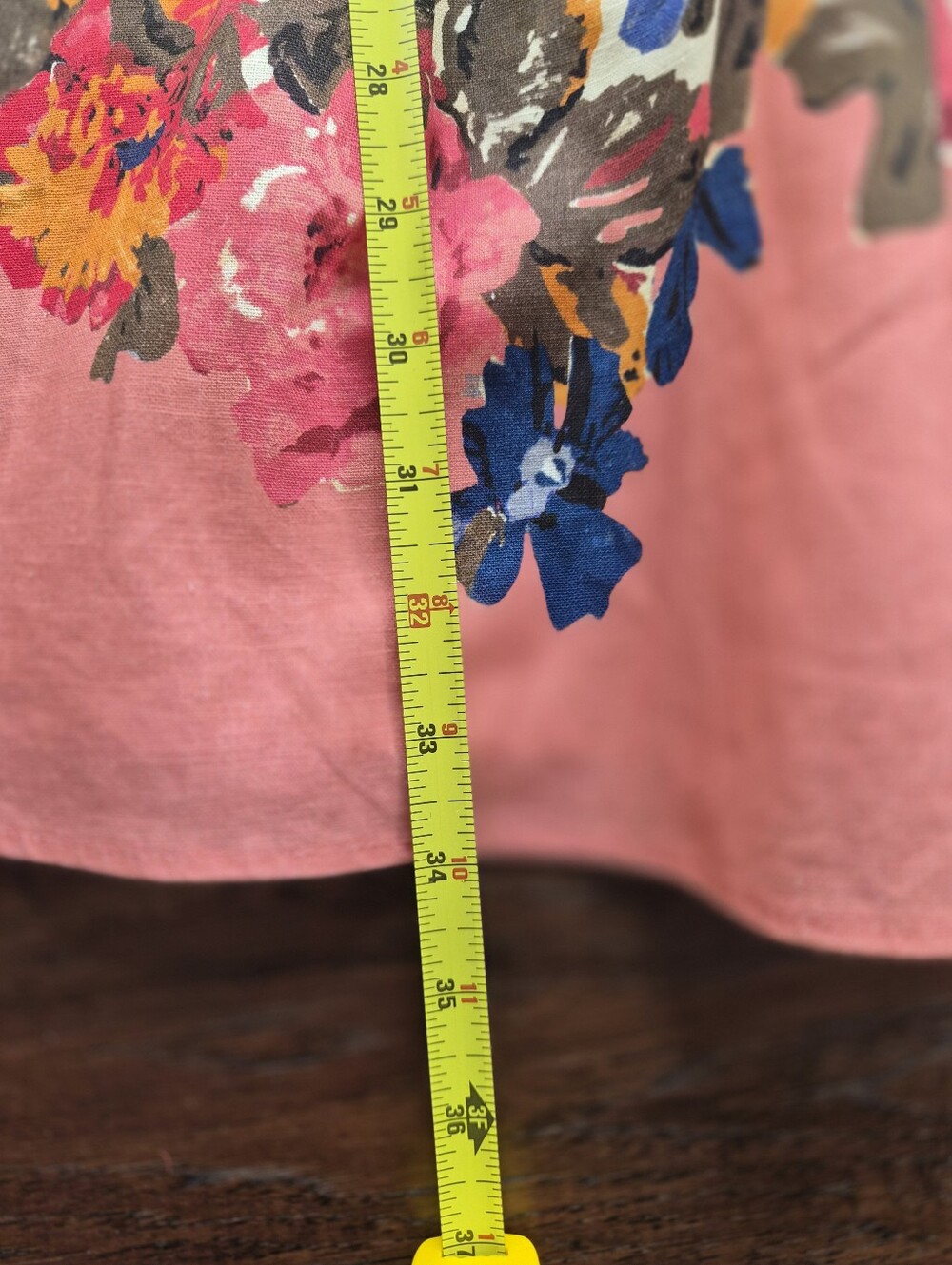 *NWT* [Sezane] Amore Dress In Maxi Roses, Size US 40/8, Part Linen - Picture 4 of 12